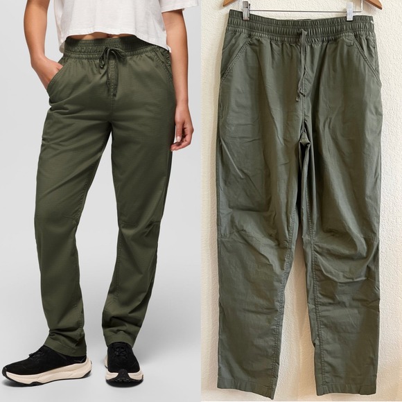 Prana Pants - Prana‎ Palisades Ripstop E-Waist Pants Jogger in Rye Green Gorpcore Size L